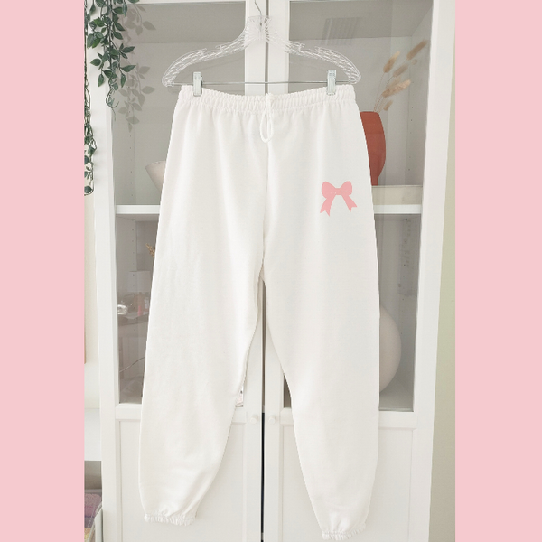 pink bow sweatpants