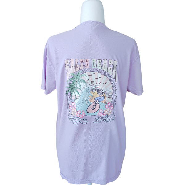 salty beach surf t-shirt