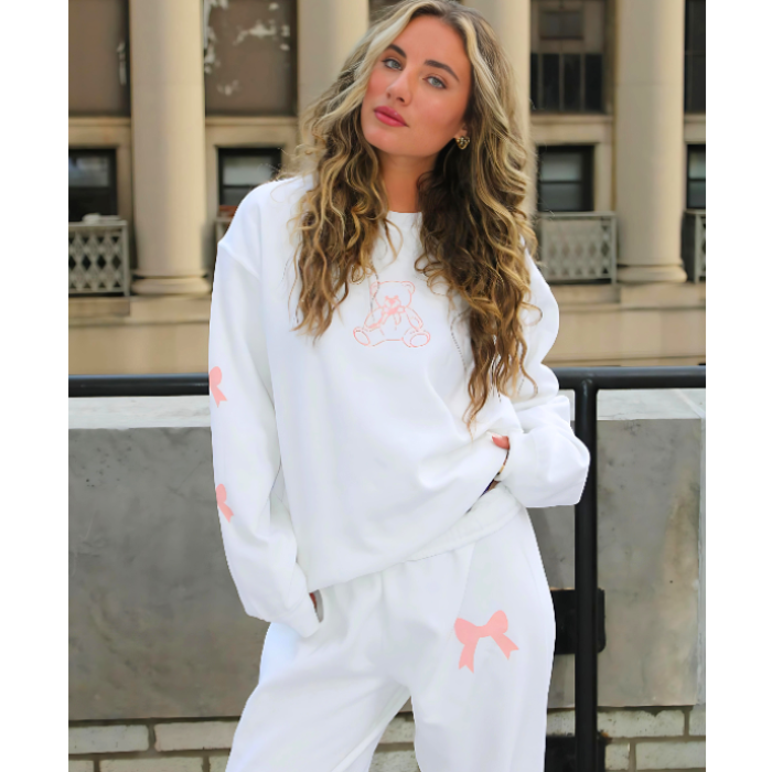 FBZ Girls Theodora Bear With Bow Sweater main image 0