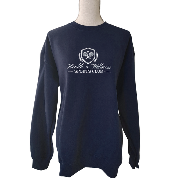 Navy Health and Wellness Sports Club Sweatshirt & Sweatpant Set