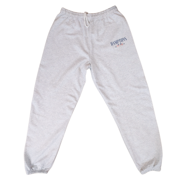 Introducing the Hamptons Sweatshirt and Sweatpants Set! These trendy and preppy set feature an American USA flag design, sweatpants have an oversized fit, an elastic waistband and cuff for added comfort, and a cozy loungewear feel. Perfect for your next beach vacation or for a stylish and comfortable look. Upgrade your wardrobe with this playful and comfortable set! (Sweatshirt size up for an even more oversized fit!)