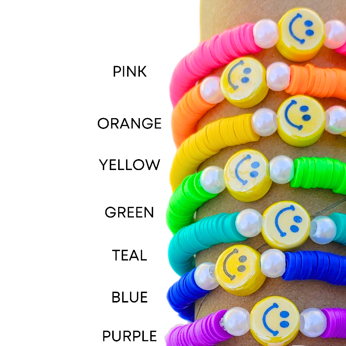 Shop the Smile Clay Beaded Bracelets | Smile & Soul Threads Shop the Smile Clay Beaded Bracelets | Smile & Soul Threads