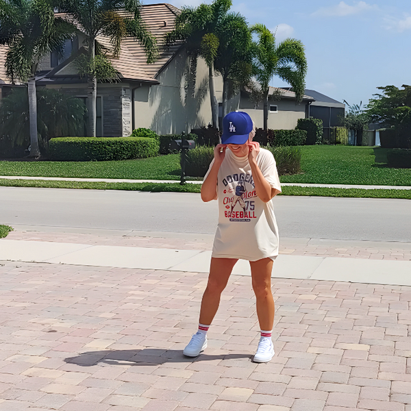 LA dodgers distressed t-shirt