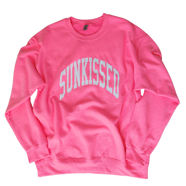 neon beachy summer sunkissed sweatshirt