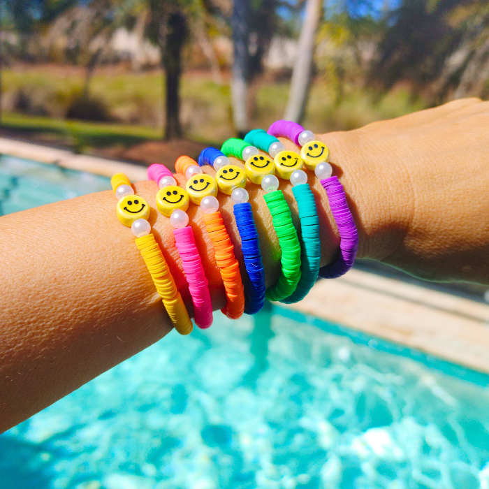 Shop the Smile Clay Beaded Bracelets | Smile & Soul Threads Shop the Smile Clay Beaded Bracelets | Smile & Soul Threads