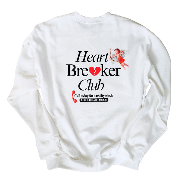 Rock this Heartbreaker Sweatshirt and break hearts with every step. This preppy Women's sweatshirt is not only funny, but also makes for the perfect Valentines Day gift idea. Show off your breakup style with this trendy crewneck - size up for an oversized fit.
