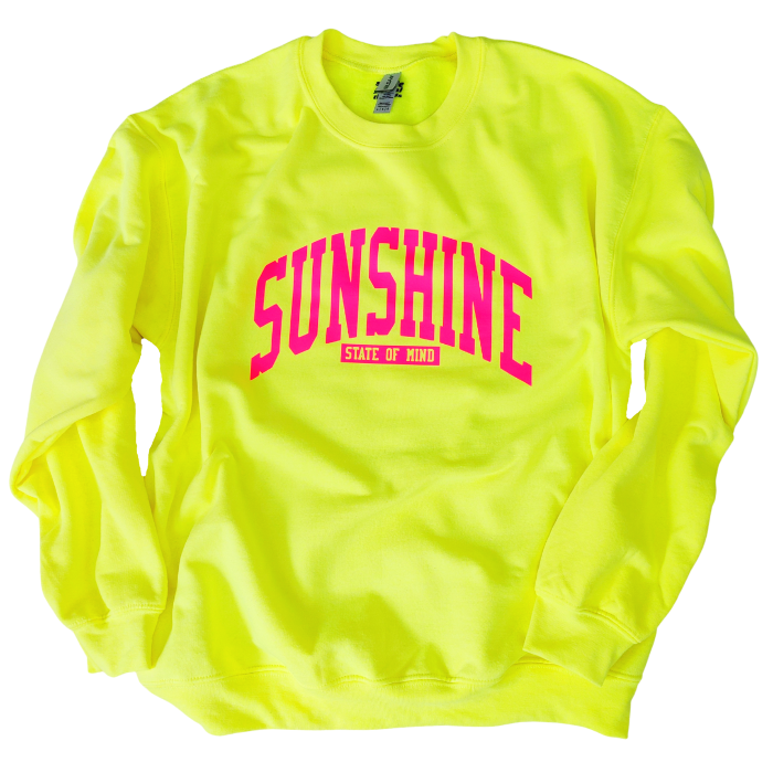 Yellow 2025 sunshine sweatshirt