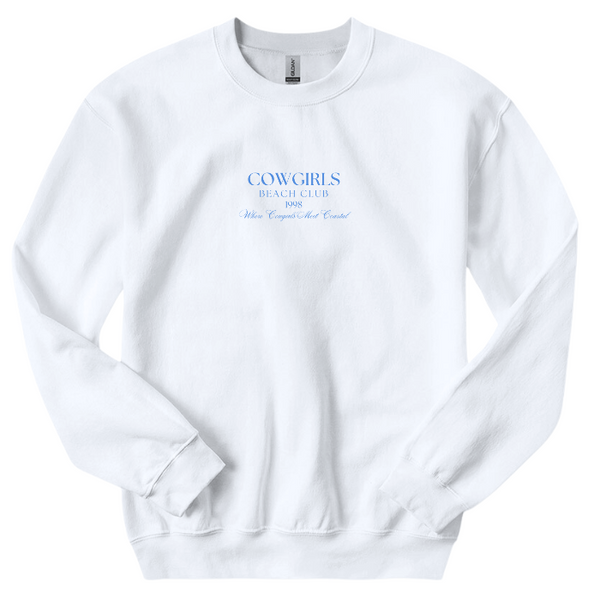 coastal cowgirl beach club sweatshirt