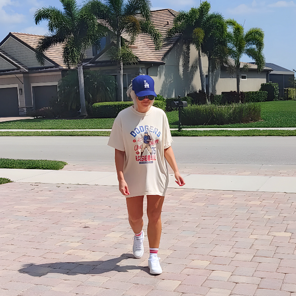 LA dodgers distressed t-shirt