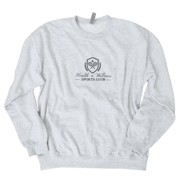 Ash Gray Health and Wellness Sports Club Sweatshirt & Sweatpant Set