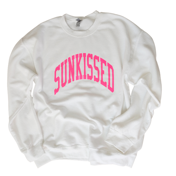 neon beachy summer sunkissed sweatshirt