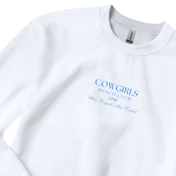 coastal cowgirl beach club sweatshirt