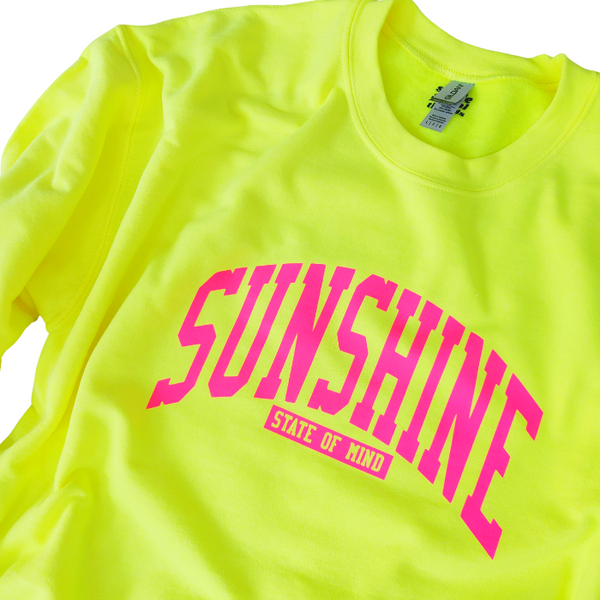 neon sunshine state of mind sweatshirt