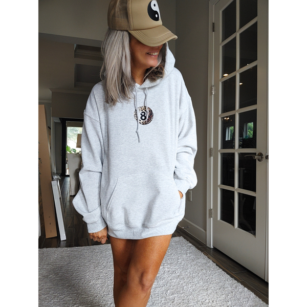 cheetah 8 ball hoodie