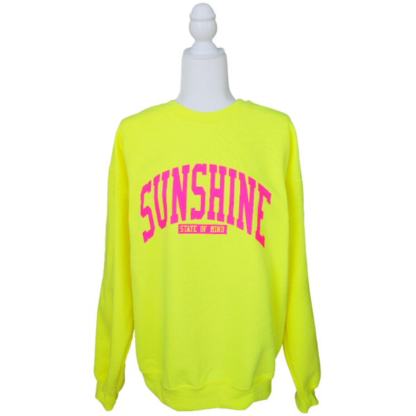 neon sunshine state of mind sweatshirt