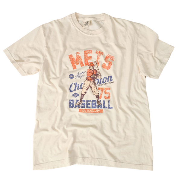 NY mets distressed t-shirt