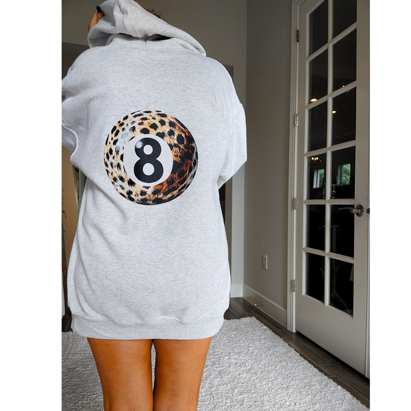 cheetah 8 ball hoodie
