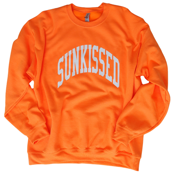 neon beachy summer sunkissed sweatshirt
