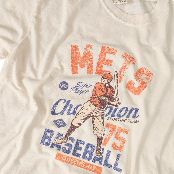 NY mets distressed t-shirt