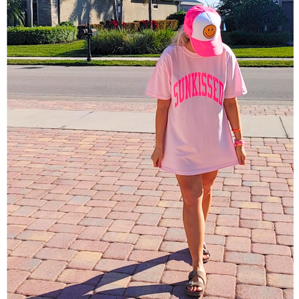 blossom pink with neon pink sunkissed t-shirt