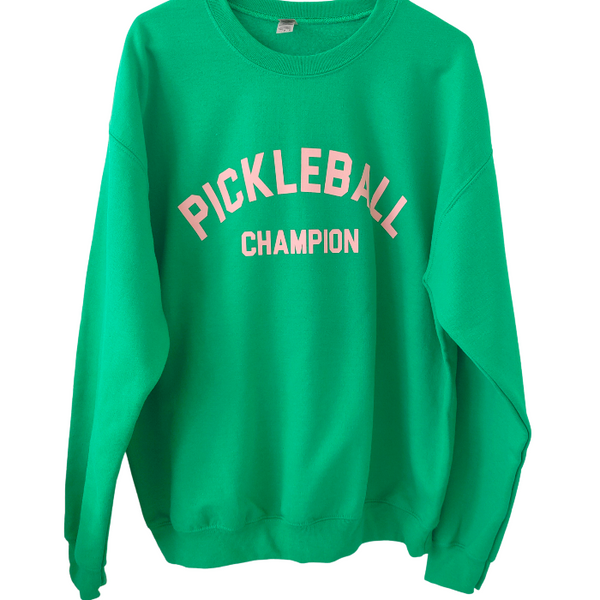 Irish Green Preppy Pickleball Champion Sweatshirt