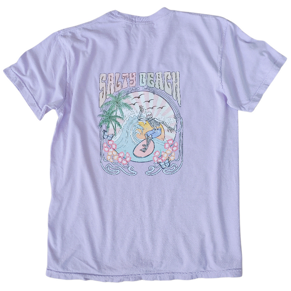 salty beach surf t-shirt