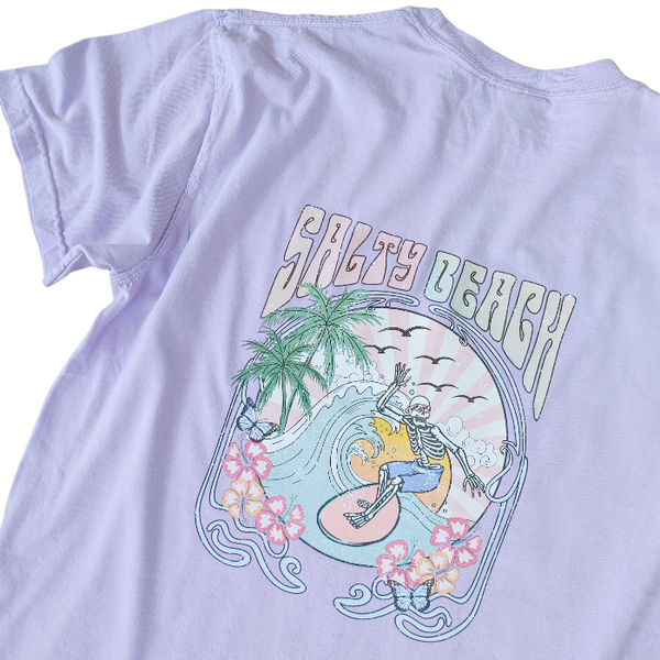 salty beach surf t-shirt