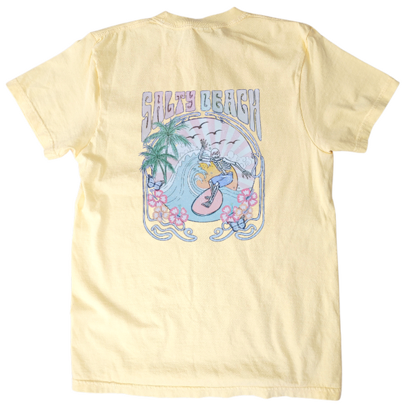 salty beach surf t-shirt