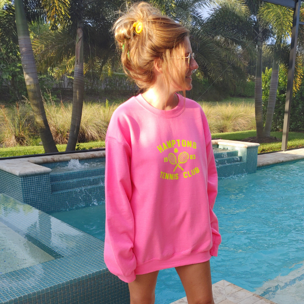 Hamptons Tennis Club Crewneck Sweatshirt.