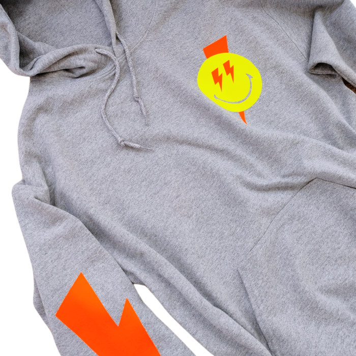 Smile Checkerboard Lightning Bolt T-Shirt | Smile & Soul Threads Medium