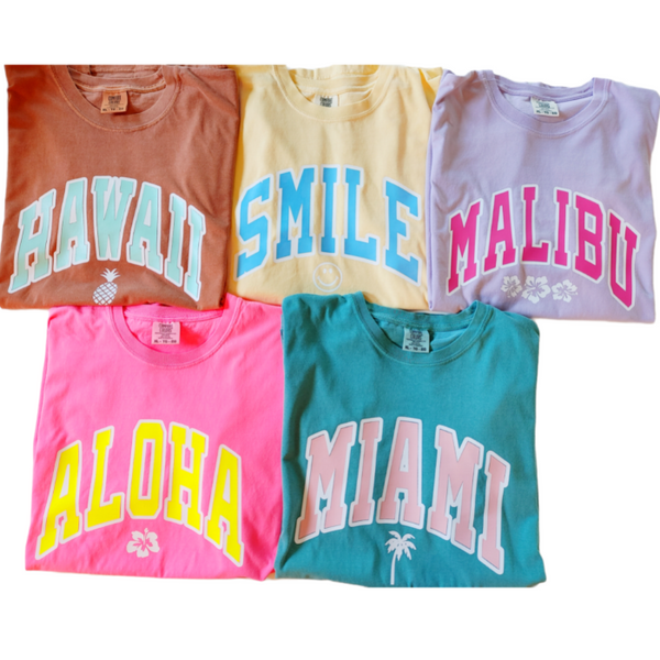 Smiley Face Butter Yellow T-Shirt.