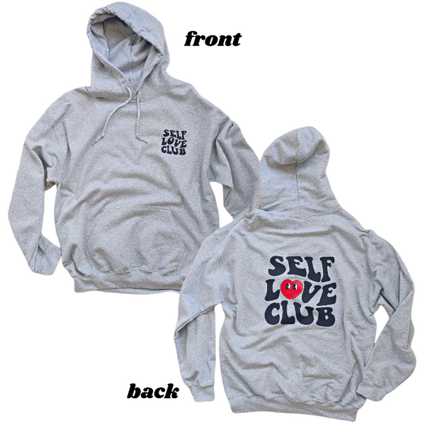 self love smiley heart hoodie sweatsuit set