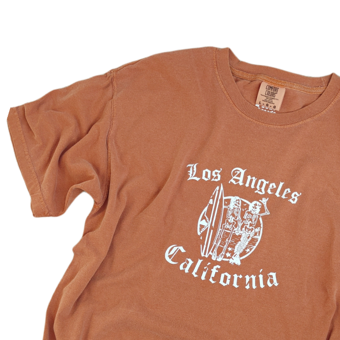 Los Angeles Apparel Skeleton Graphic Tee Shirt - Shirts