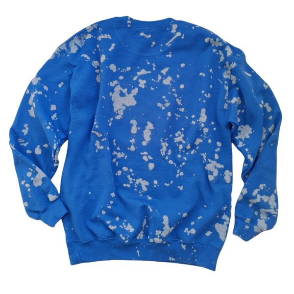 LA Dodgers Bleached Distressed Crewneck Sweatshirt