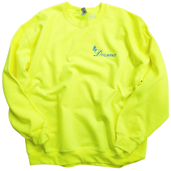 Give Me Something to Dream About Angel Clouds Butterfly Neon Sweatshirt