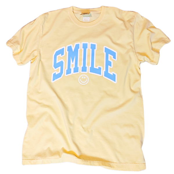 Smiley Face Butter Yellow T-Shirt.