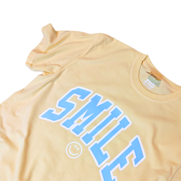 Smiley Face Butter Yellow T-Shirt.