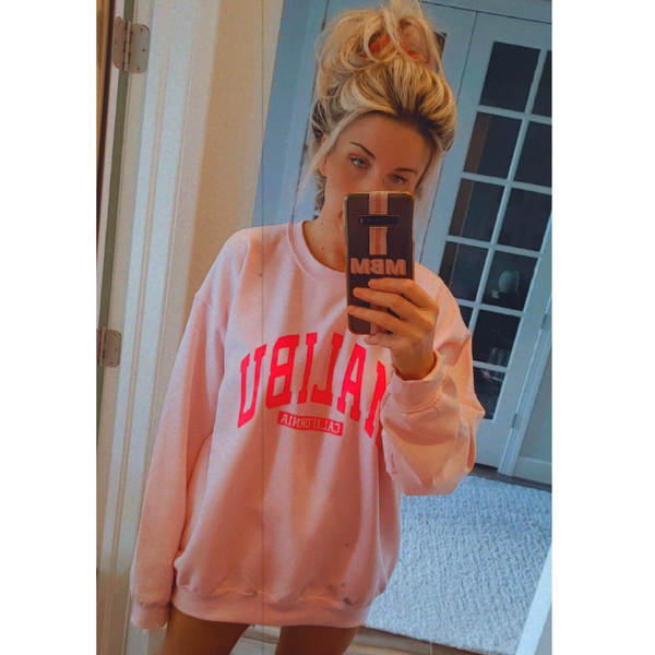 Malibu Pink Crewneck Sweatshirt
