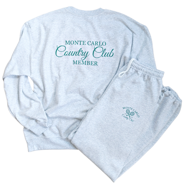 monte carlo tennis country club sweatshirt