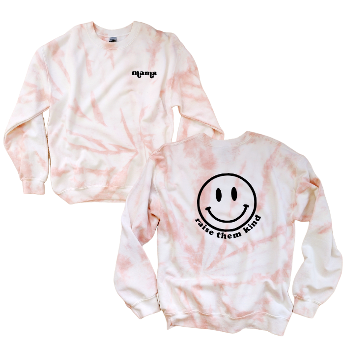 Mama and Mini Tie Dye Smile Sweatshirt Smile Soul Threads