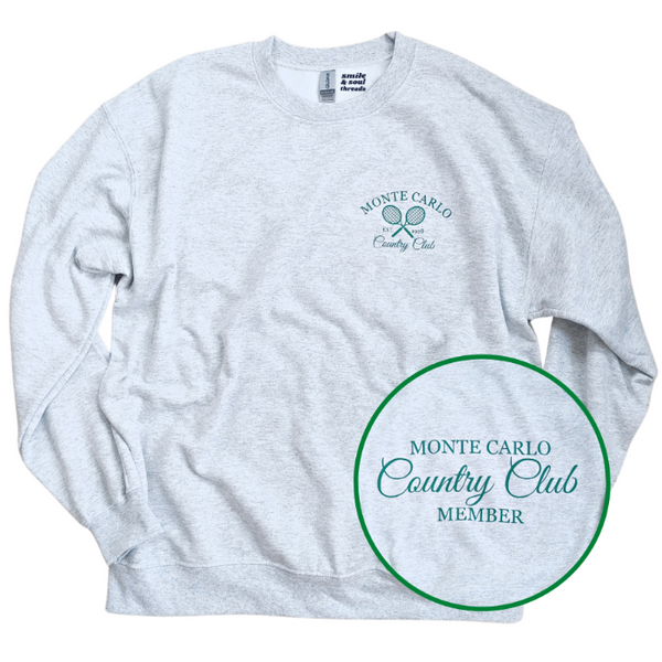 monte carlo tennis country club sweatsuit set