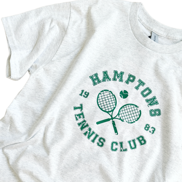 Hamptons Tennis Club distressed oversized t-shirt