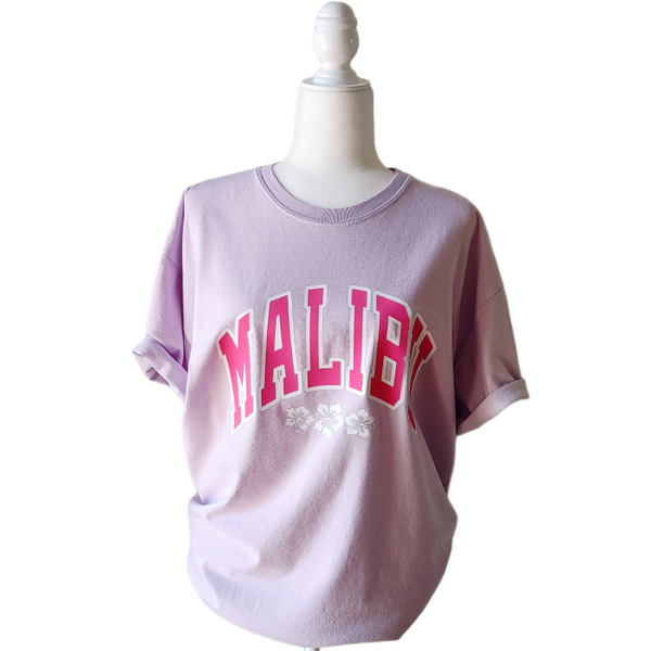 Orchid Purple Malibu California Hibiscus T-Shirt.