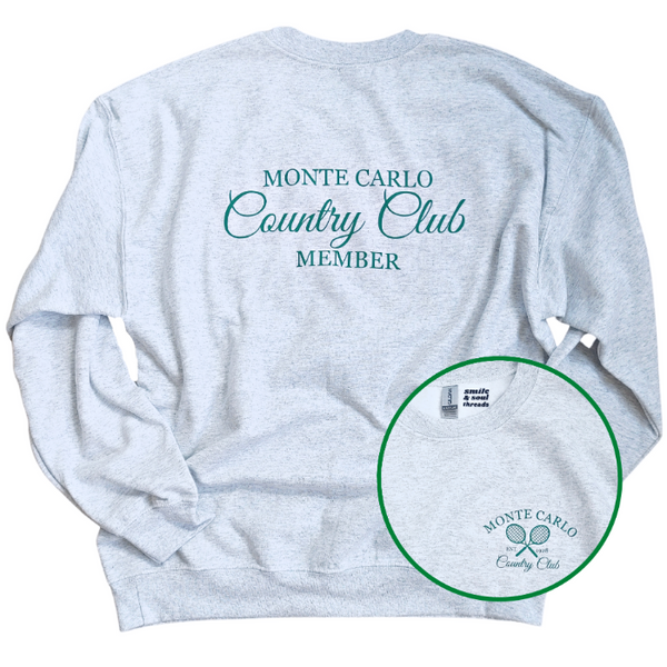 monte carlo tennis country club sweatsuit set