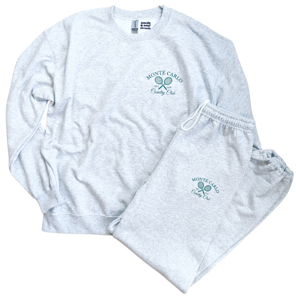 monte carlo tennis country club sweatshirt