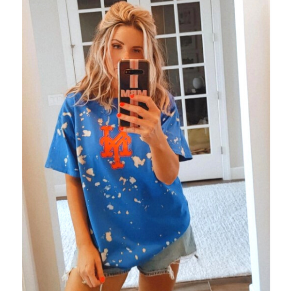 New York mets bleached t-shirt