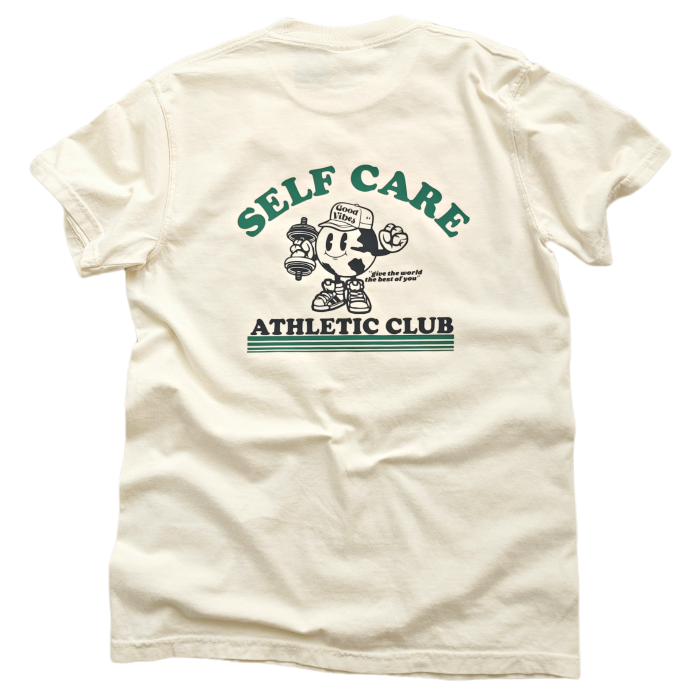 Shop the Self Care Retro Smile Athletic Club T-shirt