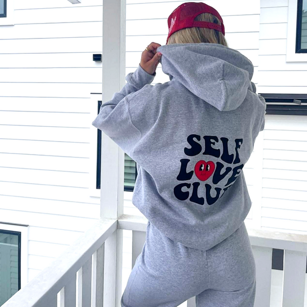 Self Love Club Smiley Heart Hoodie
