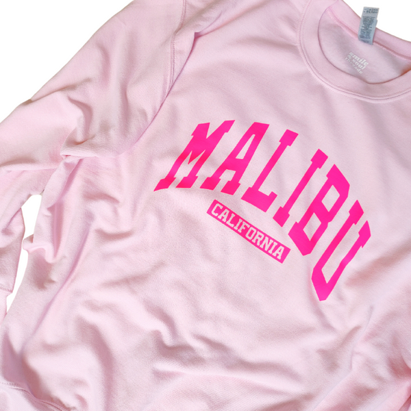 Malibu Pink Crewneck Sweatshirt