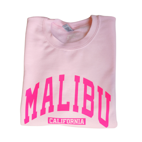 Malibu Pink Crewneck Sweatshirt